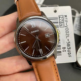 Casio General Brown Leather Strap Men Watch MTP-V002L-5B3UDF-P