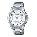 CASIO GENERAL MTP-V004D-7BUDF-P SILVER STAINLESS STEEL MEN'S WATCH