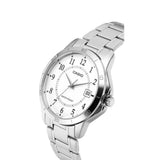 CASIO GENERAL MTP-V004D-7BUDF-P SILVER STAINLESS STEEL MEN'S WATCH