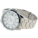 CASIO GENERAL MTP-V004D-7BUDF-P SILVER STAINLESS STEEL MEN'S WATCH