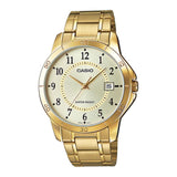 CASIO ENTICER MTP-V004G-9BUDF GOLD STAINLESS STEEL MEN WATCH