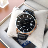 Casio General Black Dial And Leather Strap Women Watch MTP-V004L-1AUDF-P