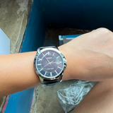 Casio General Black Dial And Leather Strap Women Watch MTP-V004L-1AUDF-P