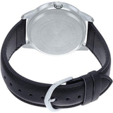 CASIO GENERAL MTP-V004L-1BUDF-P BLACK LEATHER MEN WATCH