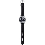 CASIO GENERAL MTP-V004L-1BUDF-P BLACK LEATHER MEN WATCH
