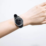 CASIO GENERAL MTP-V005L-1BUDF-P BLACK LEATHER STRAP MEN WATCH