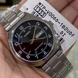 Casio General Black Dial And Silver Stainless Steel Strap Men Watch MTP-V006D-1B2UDF-P