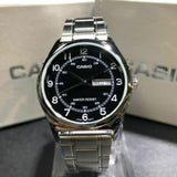 Casio General Black Dial And Silver Stainless Steel Strap Men Watch MTP-V006D-1B2UDF-P