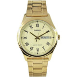 CASIO GENERAL MTP-V006G-9BUDF-P QUARTZ GOLD STAINLESS STEEL MEN'S WATCH