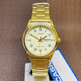 CASIO GENERAL MTP-V006G-9BUDF-P QUARTZ GOLD STAINLESS STEEL MEN'S WATCH