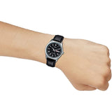 CASIO GENERAL MTP-V006L-1BUDF-P BLACK LEATHER MEN WATCH