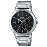 Casio General Chronograph Silver Stainless Steel Strap Unisex Watch MTP-V300D-1AUDF-P