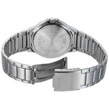 Casio General Chronograph Silver Stainless Steel Strap Unisex Watch MTP-V300D-1AUDF-P