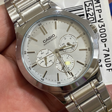 Casio General Quartz Silver Stainless Steel Men Watch MTP-V300D-7AUDF-P