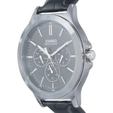 CASIO GENERAL CHRONOGRAPH MTP-V300L-1AUDF-P BLACK MEN LEATHER MEN WATCH