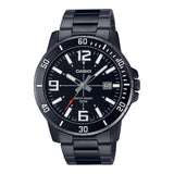 CASIO MTP-VD01B-1BVUDF-P BLACK STAINLESS STEEL UNISEX WATCH