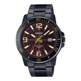 CASIO MTP-VD01B-5BVUDF-P BLACK STAINLESS STEEL UNISEX WATCH