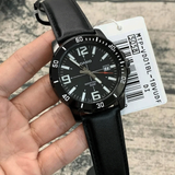 CASIO GENERAL MTP-VD01BL-1BVUDF BLACK LEATHER MEN'S WATCH