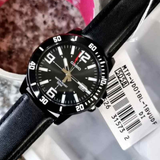 CASIO GENERAL MTP-VD01BL-1BVUDF BLACK LEATHER MEN'S WATCH