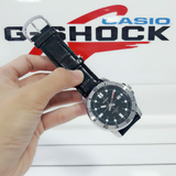Casio General Black Leather Strap Unisex Watch MTP-VD01L-1EVUDF-P
