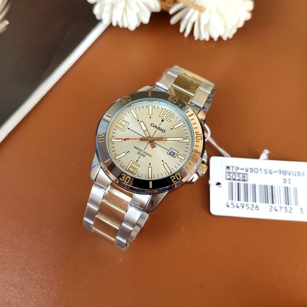CASIO GENERAL MTP-VD01SG-9BVUDF MEN'S WATCH - H2 Hub Watches