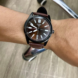 Casio General Analog Black Leather Strap Men Watch MTP-VD02BL-1EUDF-P