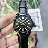 Casio General Analog Black Leather Strap Men Watch MTP-VD02BL-1EUDF-P