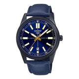 CASIO GENERAL MTP-VD02BL-2EUDF-P BLUE LEATHER MEN'S WATCH