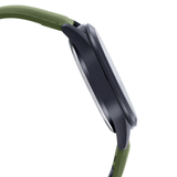 CASIO ANALOG MTP-VD02BL-3EUDF GREEN LEATHER MEN WATCH