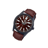 CASIO GENERAL MTP-VD02BL-5EUDF RED LEATHER MEN'S WATCH