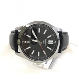 CASIO GENERAL MTP-VD02L-1EUDF-P BLACK LEATHER MEN WATCH