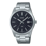 Casio General Black Dial With Silver Stainless Steel Strap Men Watch MTP-VD03D-1AUDF