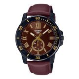 CASIO GENERAL MTP-VD200BL-5BUDF-P LEATHER MEN WATCH