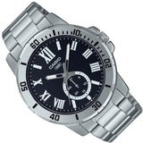 CASIO GENERAL MTP-VD200D-1BUDF BLACK DIAL STAINLESS STEEL MEN'S WATCH