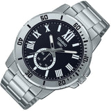 CASIO GENERAL MTP-VD200D-1BUDF BLACK DIAL STAINLESS STEEL MEN'S WATCH