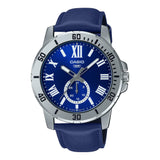 CASIO GENERAL MTP-VD200L-2BUDF-P BLUE LEATHER MEN WATCH