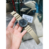 Casio General Black Dial Brown Leather Strap Men Watch MTP-VD300-5BUDF