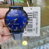 CASIO MTP-VT01BL-2BUDF BLUE LEATHER UNISEX WATCH