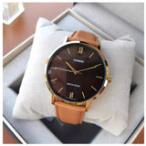 CASIO GENERAL MTP-VT01BL-5BUDF LEATHER MEN'S WATCH