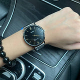 Casio General Black Dial Silver Stainless Steel Strap Unisex Watch MTP-VT01D-1BUDF-P