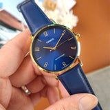 Casio General Quartz Blue Leather Strap Men Watch MTP-VT01GL-2B2UDF-P
