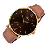 Casio General Black Dial Brown Leather Strap Unisex Watch MTP-VT01GL-5BUDF-P
