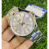 CASIO GENERAL MTS-100D-7AVDF-P STAINLESS STEEL MEN WATCH