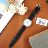 CASIO GENERAL MTS-110L-7AVDF-P BLACK LEATHER MEN WATCH