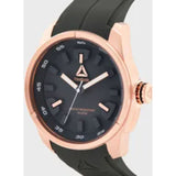 REEBOK RD-DEA-G2-S31A-A3 ROSE GOLD CASE BLACK DIAL SILICON STRAP MEN'S WATCH