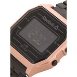 REEBOK RD-VNE-G9-P3SB-BB NERD DIGITAL ROSE GOLD CASE BLACK STAINLESS STEEL BRACELET STRAP