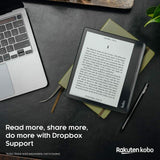 KOBO N778-KU-BK-K-EP SAGE 8IN EINK CARTA HD COMFOLIGHT PRO WATERPROFF AUDIO STYLUS