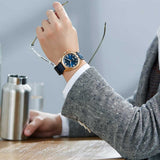 Citizen Series 8 Automatic Blue Dial Leather Strap Men Watch NB6012-18L