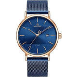 NAVIFORCE NF3008G RG/BE BLUE MESH STRAP MEN'S WATCH