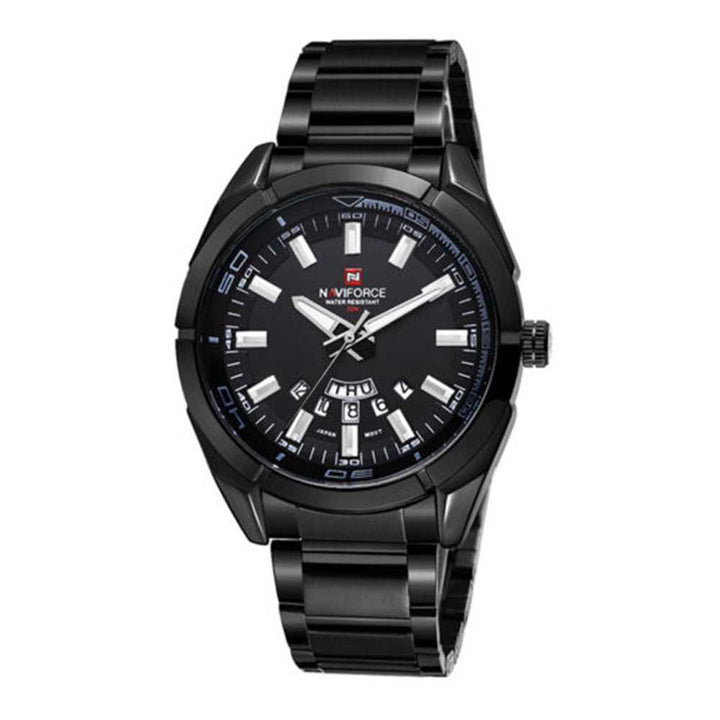 NAVIFORCE NF9038 B/B BLACK STAINLESS STEEL MEN'S WATCH - H2 Hub Watches
